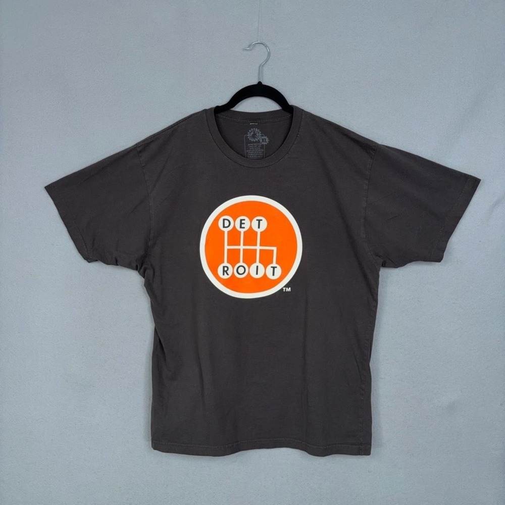Made In Detroit Kid Rock Shirt Mens XL Brown Graphic Automotive Motor City